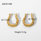 Swirled Hoop Earrings